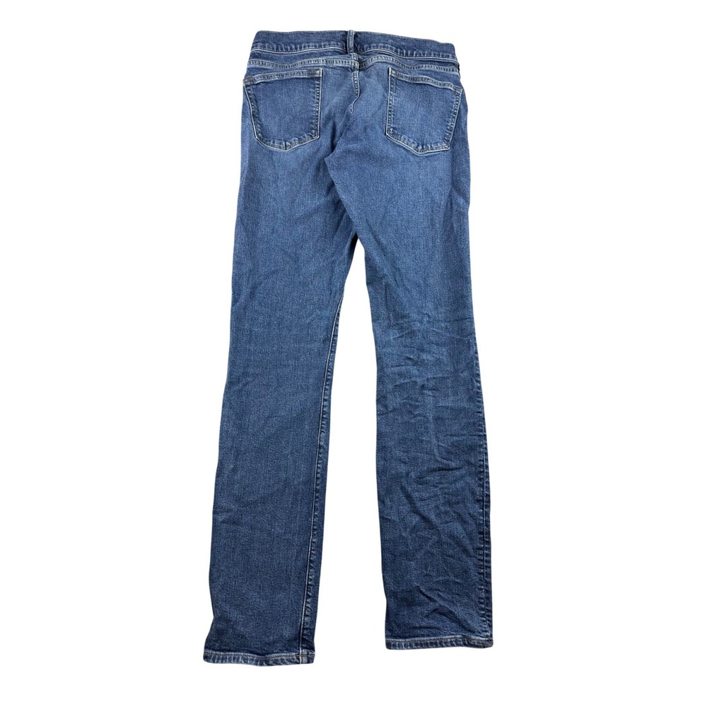 J.Crew 484 Jeans Men 30x34 Blue Slim Tapered Denim Cotton Blend Stretch 5-Pocket - Picture 2 of 14